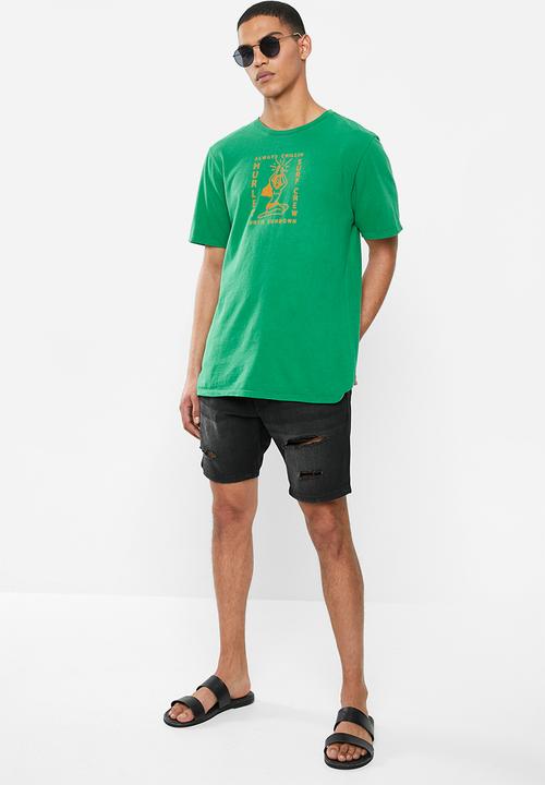 Hurley - Hvy sundown tee - green