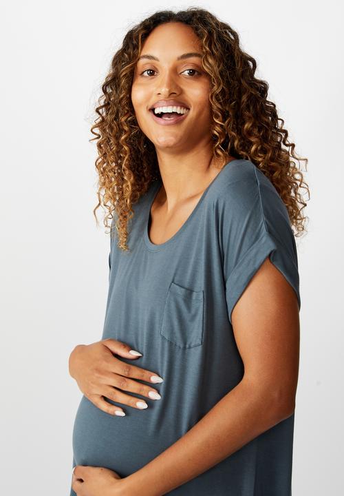 Cotton On - Sleep recovery maternity nightie - iron