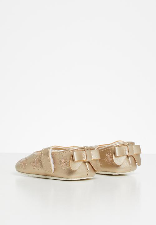 Pop Candy - Girls strap pump - gold