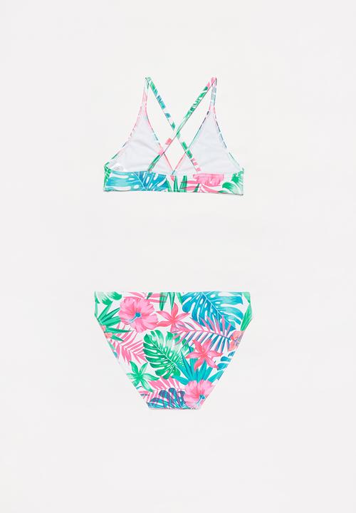 Rebel Republic - Tropical floral print bikini - multi