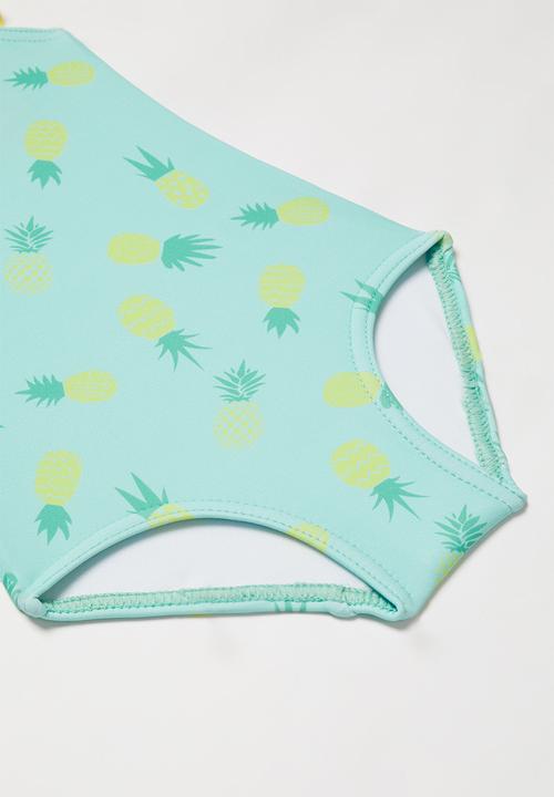 Pop Candy - Pineapple one piece swimsuit - turquoise