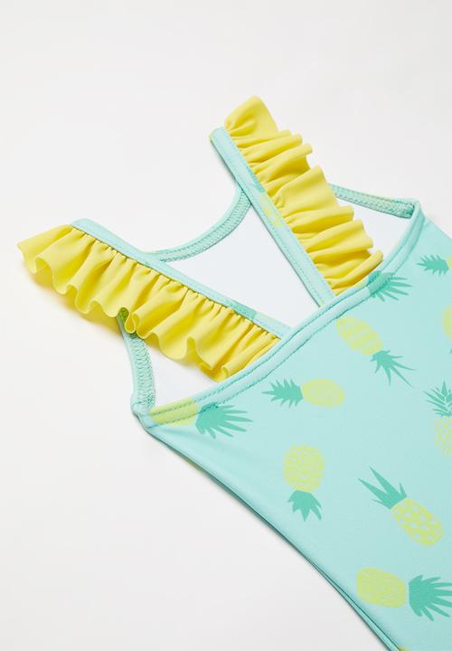 Pop Candy - Pineapple one piece swimsuit - turquoise