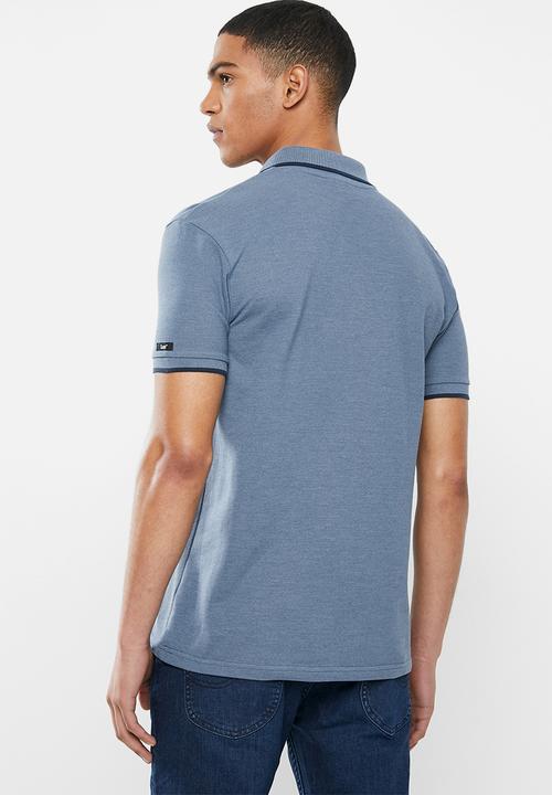 Lee  - Lee icon polo heather - navy 