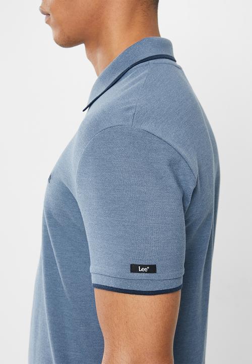 Lee  - Lee icon polo heather - navy 