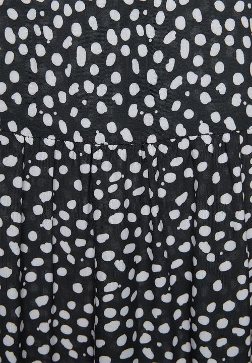 Superbalist - Tiered midi dress - black & white 