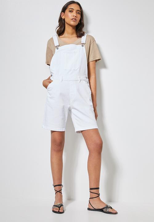 Superbalist - Short dungaree - white