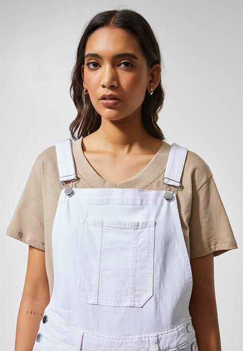 Superbalist - Short dungaree - white