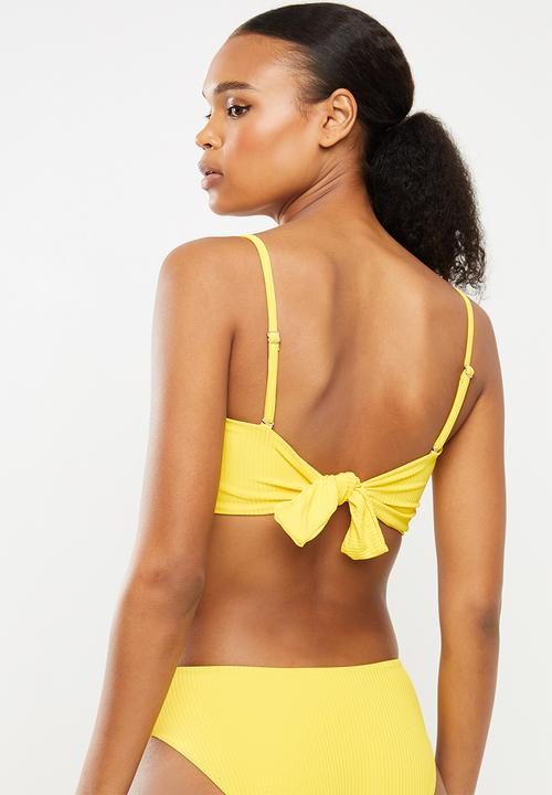 Bacon Bikinis - Tide bikini top - yellow