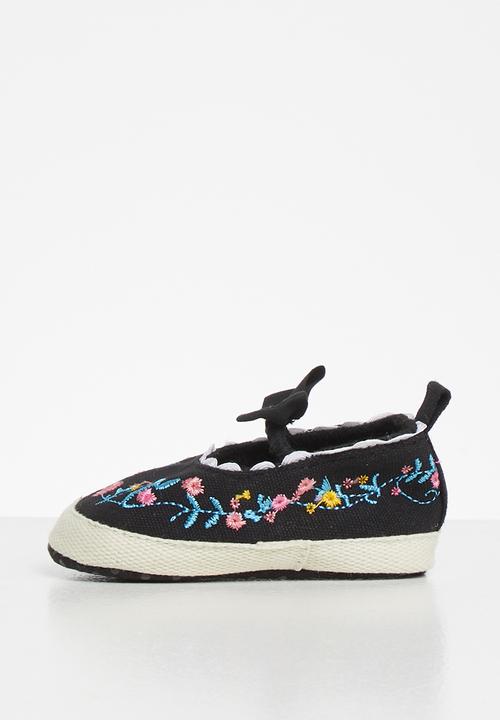 Pop Candy - Embroided pump - black