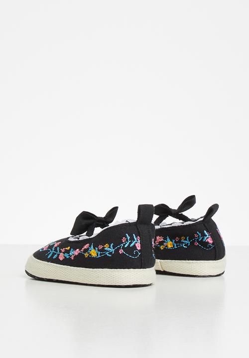 Pop Candy - Embroided pump - black