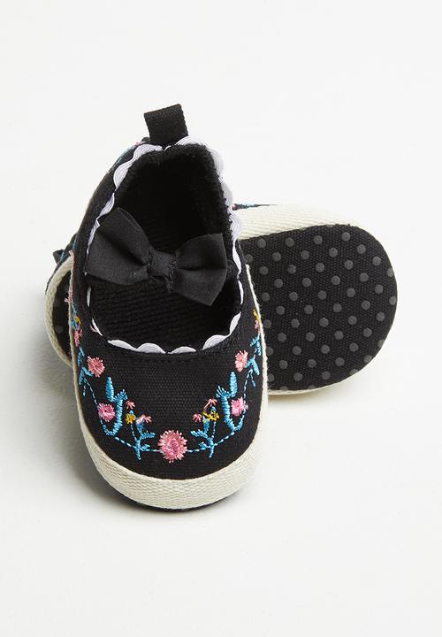 Pop Candy - Embroided pump - black