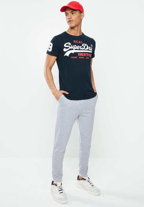Superdry. - Vintage tri logo tee - navy