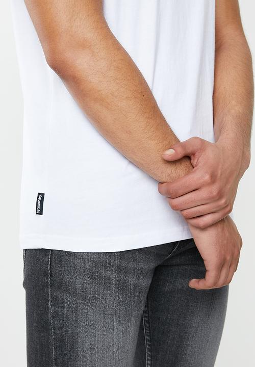 Superdry. - Core logo tag tee - white