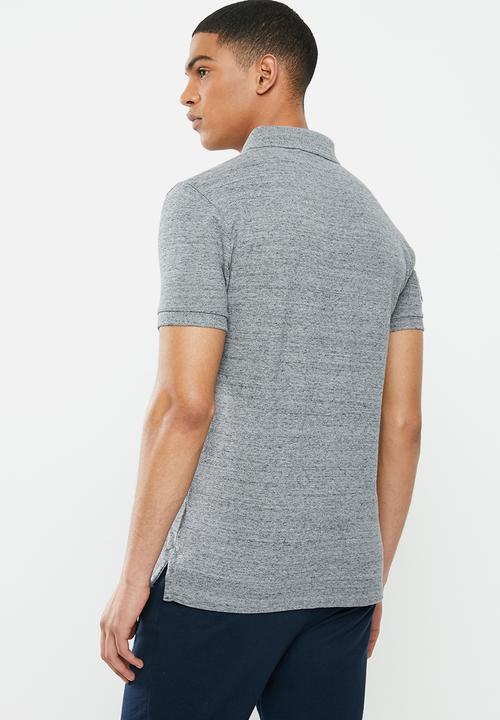Superdry. - Classic superstate polo - grey