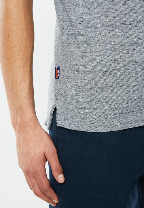 Superdry. - Classic superstate polo - grey