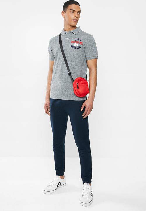Superdry. - Classic superstate polo - grey