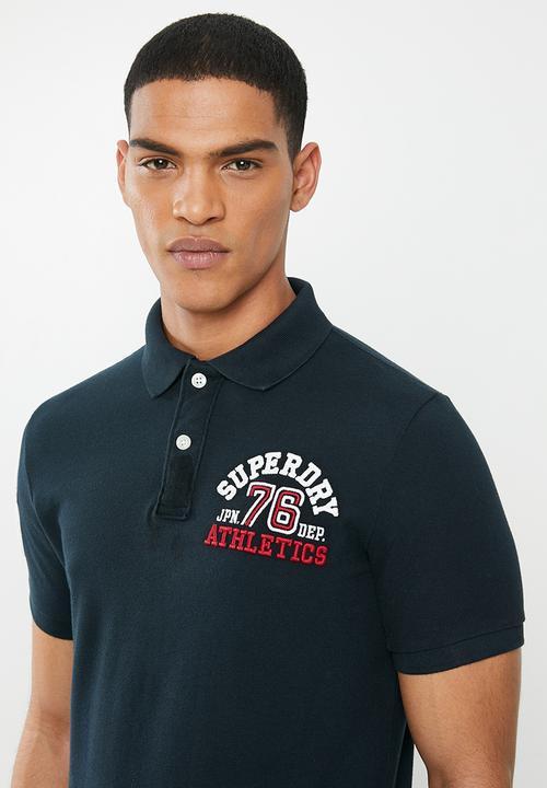 Superdry. - Classic superstate polo - navy