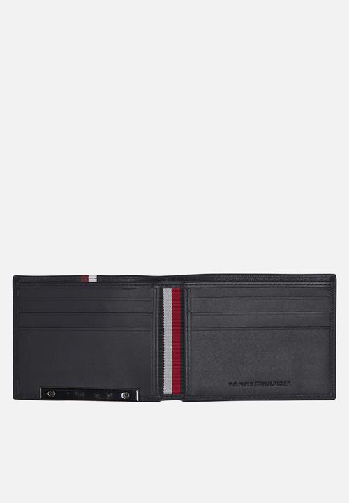 Tommy Hilfiger - Corp plaque stripe mini wallet - sky captain
