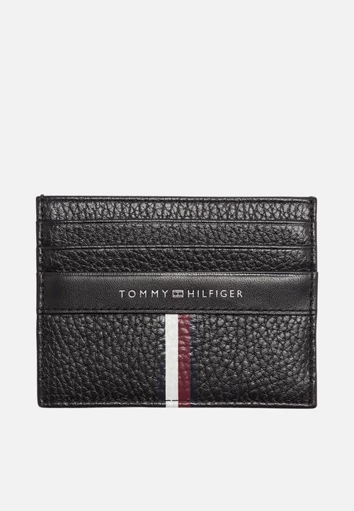 Tommy Hilfiger - Corporate leather credit holder - black