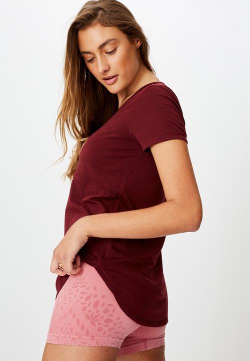 Cotton On - Gym T-shirt - burgundy