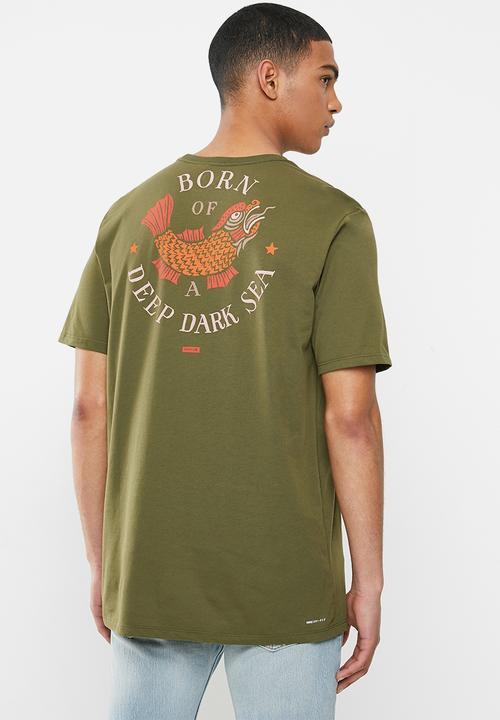 Hurley - Df seamonster tee - olive canvas