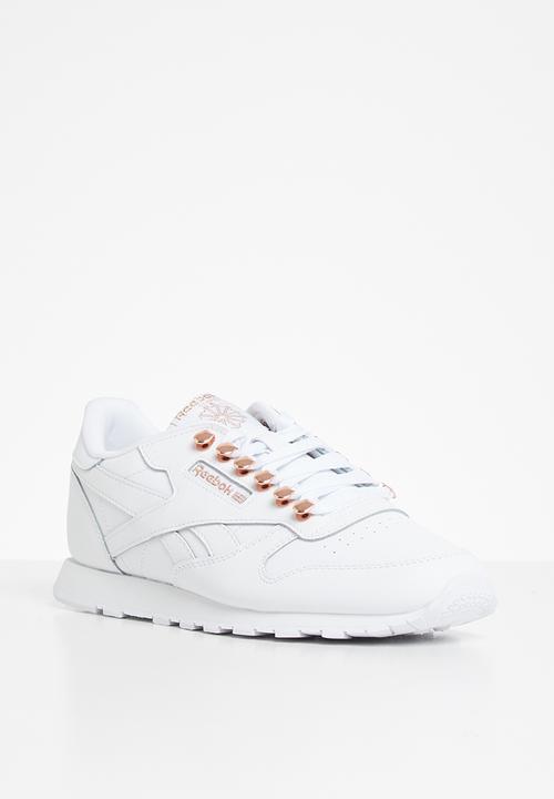 Reebok Classic - Classic leather - white/rose gold/white 