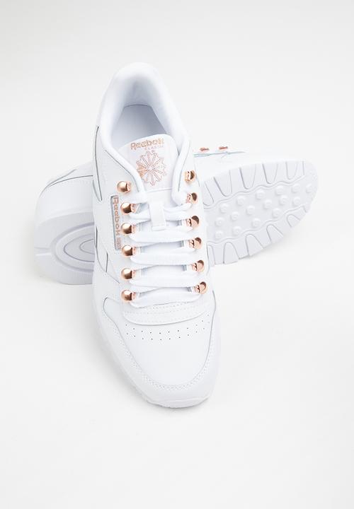 Reebok Classic - Classic leather - white/rose gold/white 