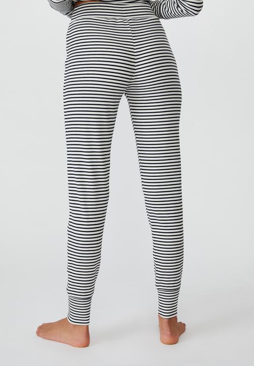 Cotton On - Waffle long john -simple stripe & navy