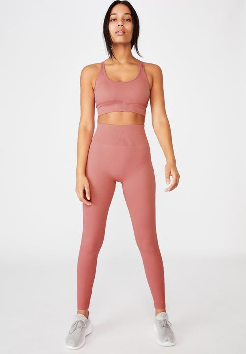 Cotton On - Lifestyle rib seamless tight - pink
