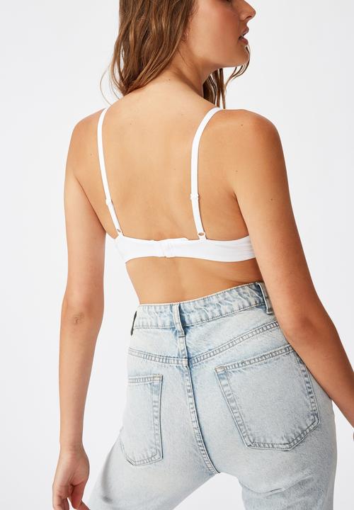 Cotton On - Ultimate comfort cotton T-shirt bra - white