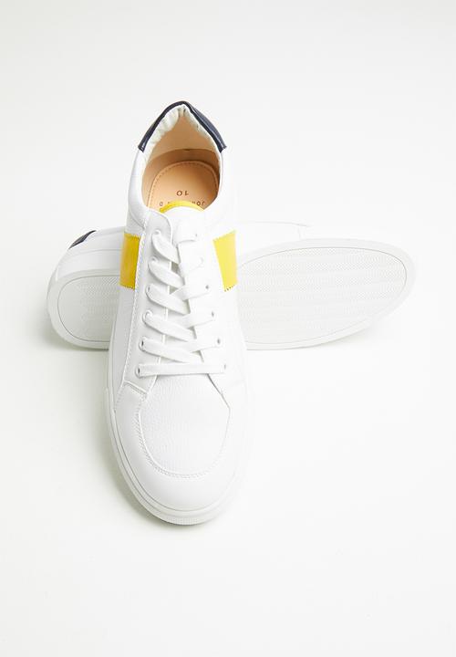 Jonathan D - J35 low sneaker - white & yellow