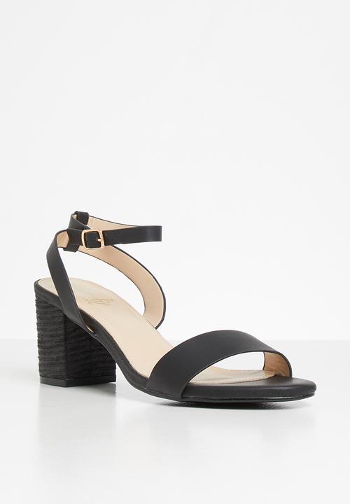 edit - Gerri barely-there heel - black