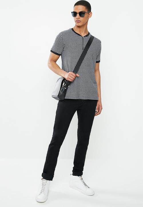 Brave Soul - Siamese T-shirts - black & white