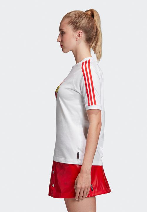 adidas Originals - Kiss tee - white & red