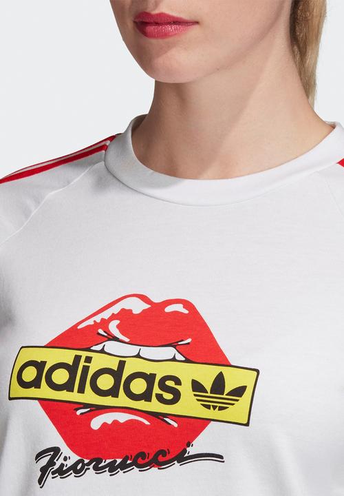 adidas Originals - Kiss tee - white & red