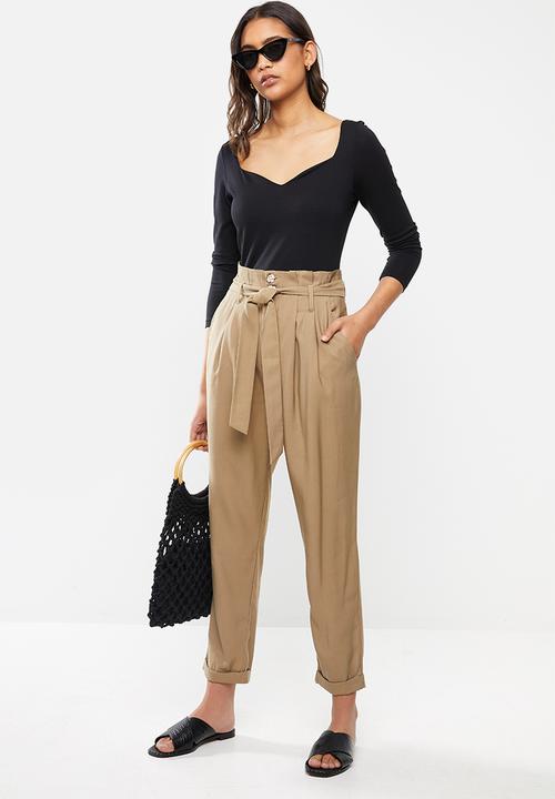 Vero Moda - Panda sweetheart 7/8 top - black