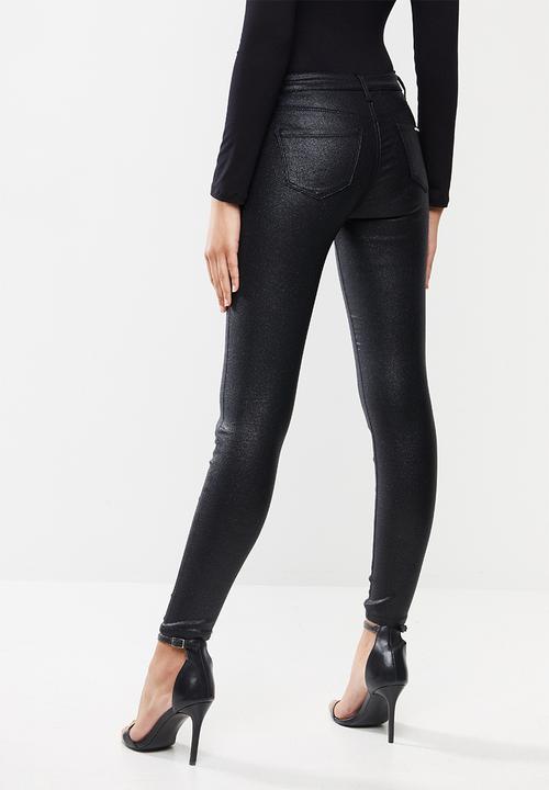 SISSY BOY - Jon jon sparkle stretch denim - black