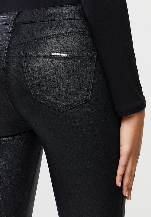 SISSY BOY - Jon jon sparkle stretch denim - black