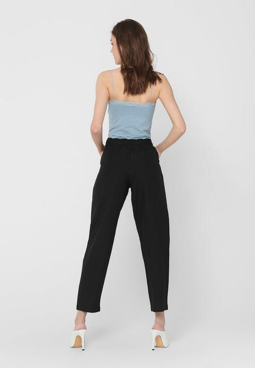 ONLY - Viva life belt pants - black