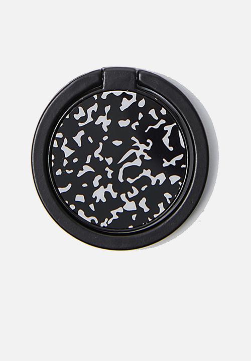 Typo - Metal phone ring - black 