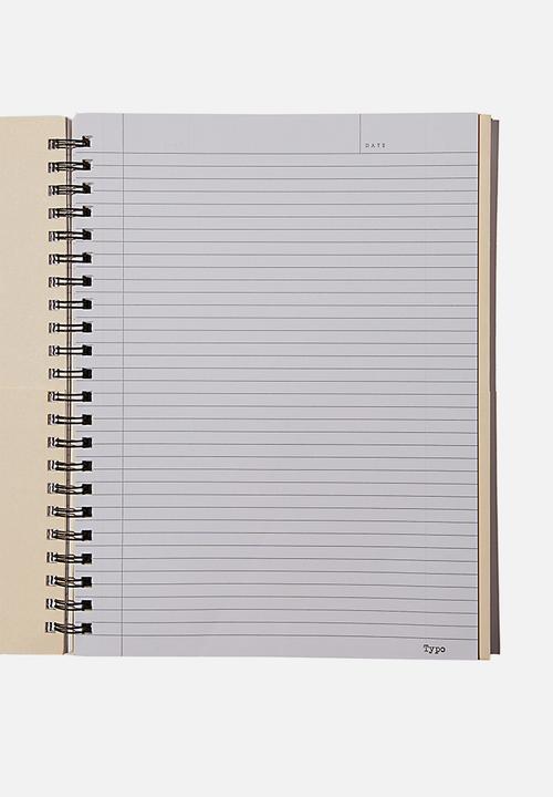 Typo - A4 campus notebook recycled - black & white 