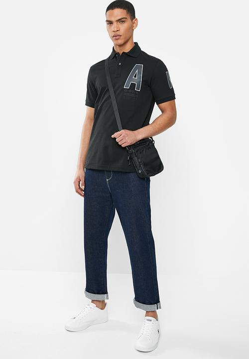 G-STAR - Dunda slim polo with raw artwork - black