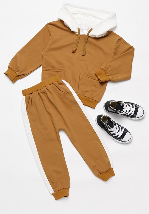 Pop Candy - Boys sweatset - tan