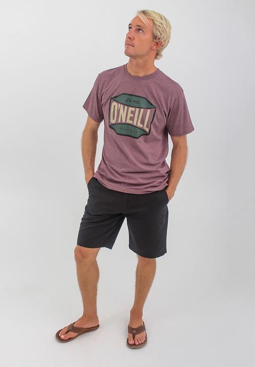 O'Neill - Trademark short sleeve tee - burgundy melange