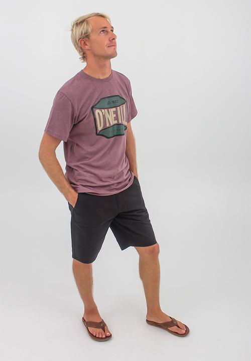 O'Neill - Trademark short sleeve tee - burgundy melange
