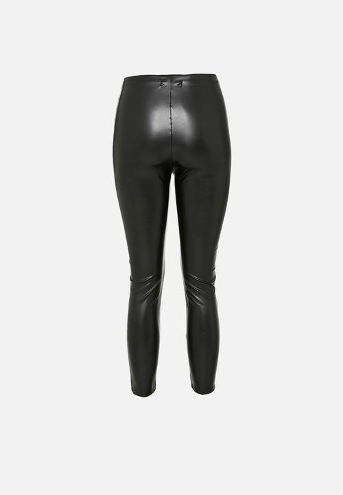 Missguided - Petite pintuck legging - black