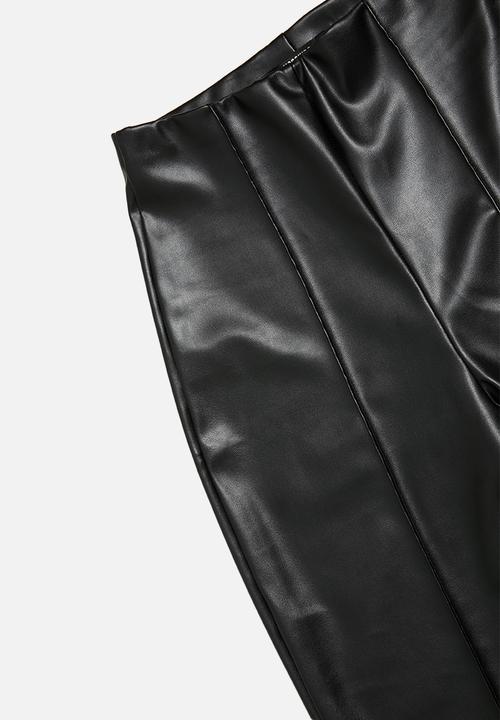 Missguided - Petite pintuck legging - black