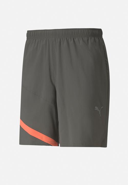 PUMA - Ignite blocked 7" short - grey & peach