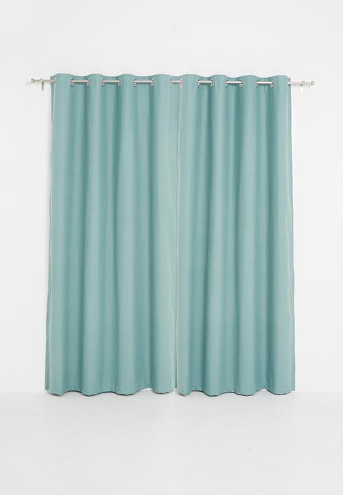 Sixth Floor - Eyelet cross-linen 100% blockout - blue