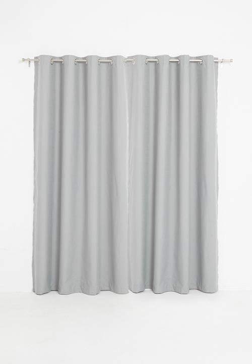 Sixth Floor - Eyelet cross-linen 100% blockout - grey